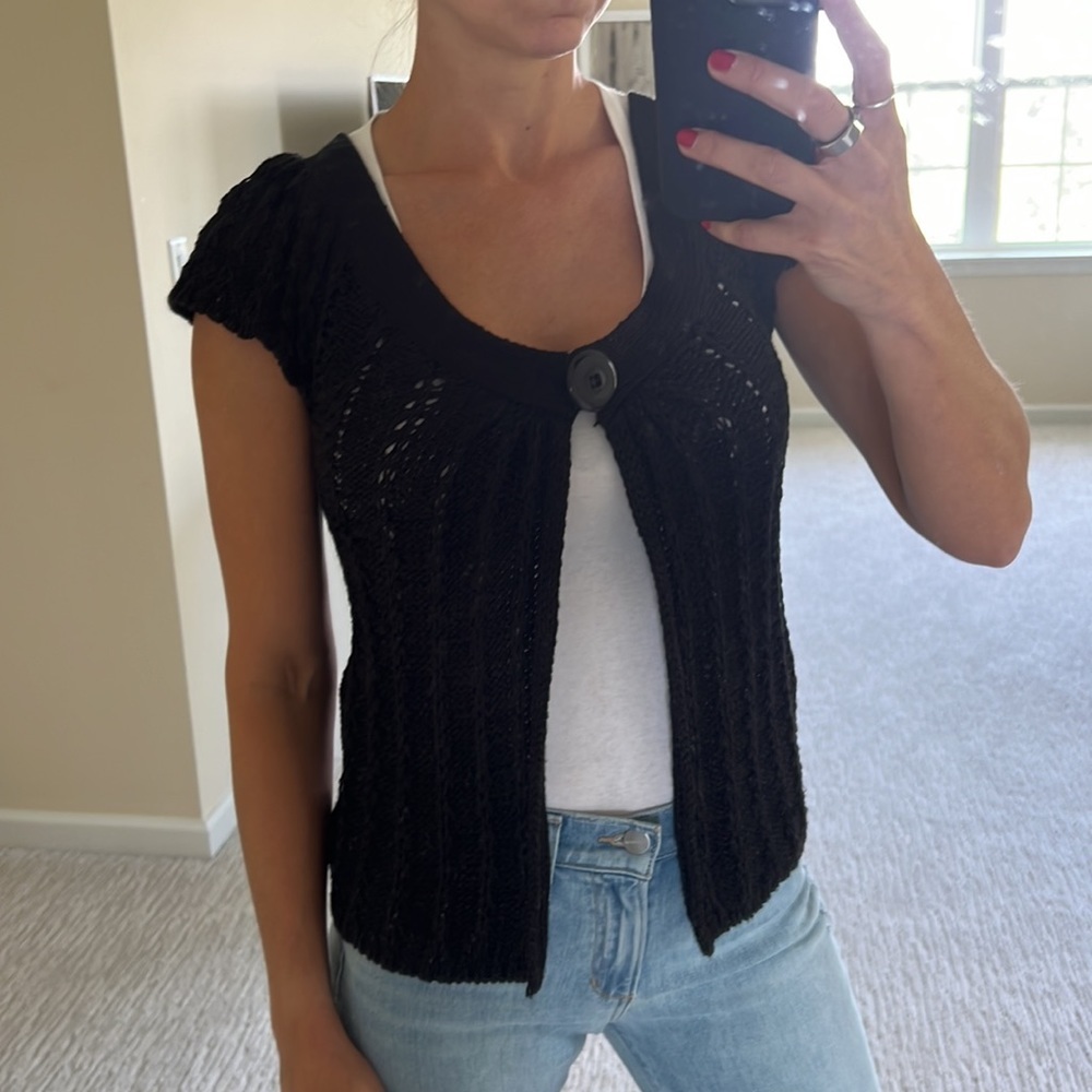 Guess Black short sleeved Sweater top